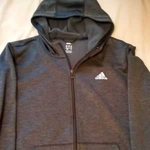 Adidas Climawarm Grey Zip up Hoodie M